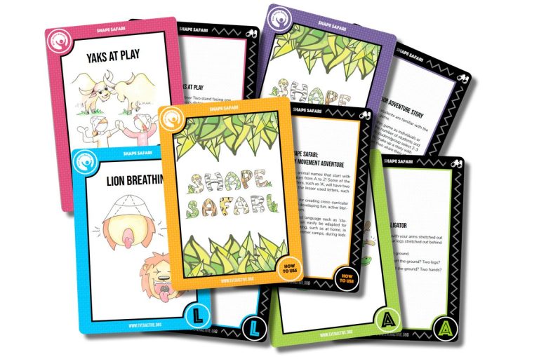 Shape Safari Movement Cards