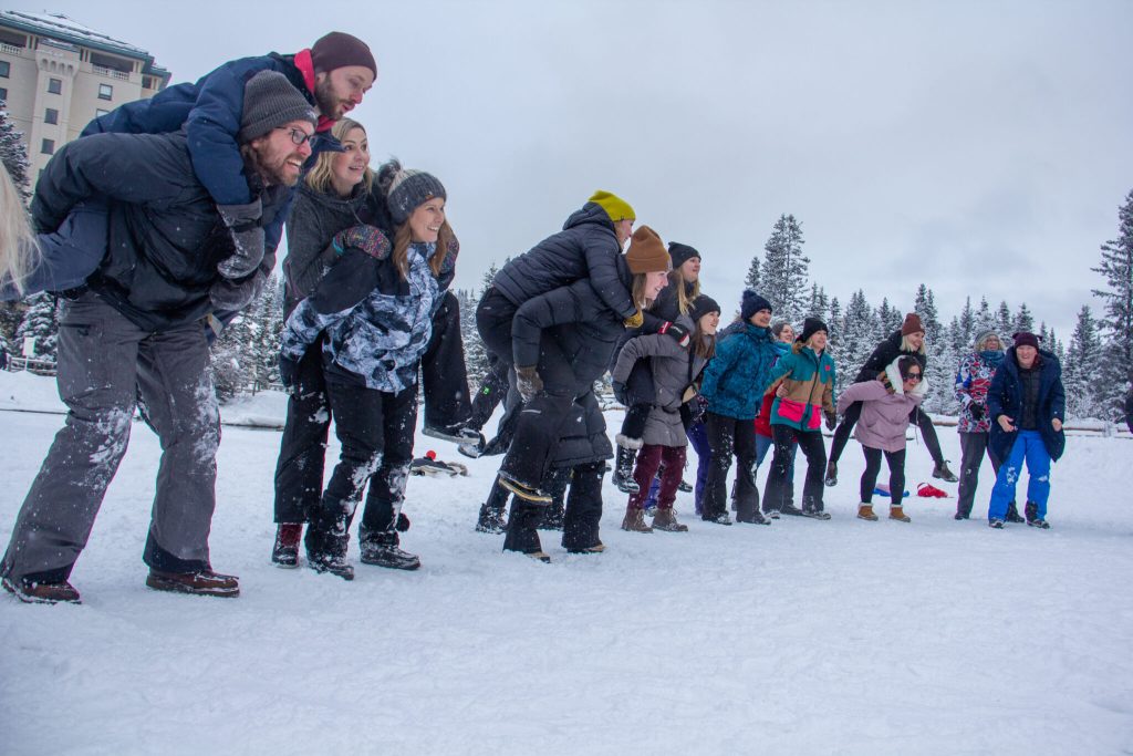Teacher's enjoying an outdoor session at Shaping the Future